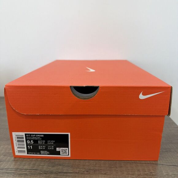 Nike Air Zoom GT Cut Cross Men\'s Size 9.5 White Purple Basketball HF0218-100